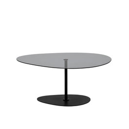 Hanah Home Porto Mesa de centro Gris oscuro y negro